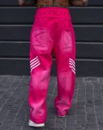 شلوار اسلش مردانه طرح دار (قرمز، آبی، زرد، صورتی) کد 2328/1 - Image 11