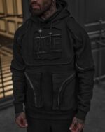 هودی BLACK OPS زیپ مشکی کد 2331/1 - Image 3