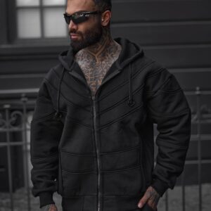 هودی مشکی مردانه مدل Shadow Line (شدول لاین) – کد 2357
