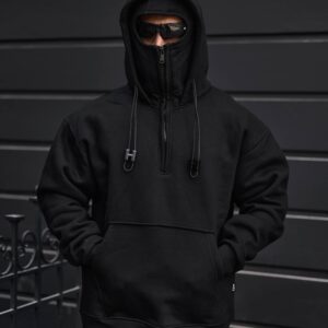 هودی ماسک‌دار تاکتیکال مدل Zipper Hood کد 2370