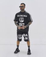 ست تیشرت و شلوارک Midnight Black 1917 – مشکی کلاسیک