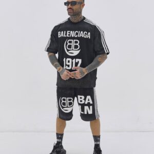 ست تیشرت و شلوارک Midnight Black 1917 – مشکی کلاسیک