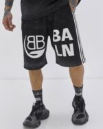 ست تیشرت و شلوارک Midnight Black 1917 – مشکی کلاسیک - Image 3