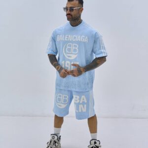 ست تیشرت و شلوارک Sky Breeze 1917 – آبی آسمانی