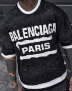 تیشرت مشکی اسپرت Paris استریت‌ویر – طراحی خاص دو رو کد 2298 - Image 2