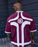 تیشرت زرشکی اسپرت Paris استریت‌ویر – طراحی خاص دو رو - Image 3