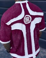 تیشرت زرشکی اسپرت Paris استریت‌ویر – طراحی خاص دو رو - Image 4