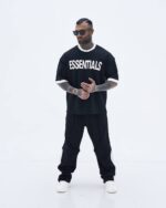 ست تیشرت و شلوار دوحالته Essentials مشکی کد 2334/1