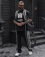 ⚪ ست تیشرت و شلوار مردانه Urban Racer Mono 2396