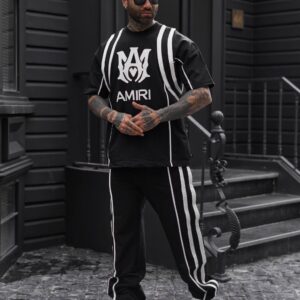 ⚪ ست تیشرت و شلوار مردانه Urban Racer Mono 2396