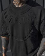 تیشرت مشکی آوانگارد مدل Shadow Edge کد 2405 - Image 2