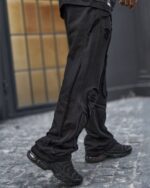 🖤 شلوار اسلش مردانه مشکی دیسترس با دوخت نمایان کد 2317 - Image 2