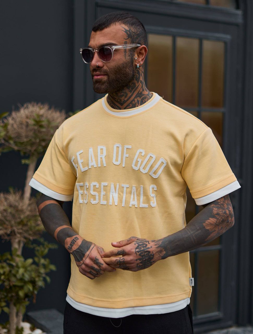 تیشرت مردانه Essentials مدل Butter Yellow| زرد پاستلی تیشرت مردانه Essentials مدل Butter Yellow | زرد پاستلی - Image 1