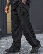 شلوار اسلش مردانه WAVE مشکی | Baggy Streetwear - Image 3