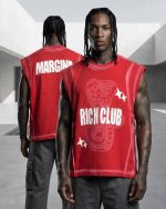 رکابی مردانه Rich Club Cobra | مدل مارجینا قرمز