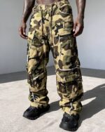 شلوار کارگو اوورسایز ارتشی (Camouflage)