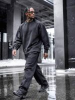 Black Core Oversize Sweatshirt | سویشرت مشکی اورجینال - Image 3