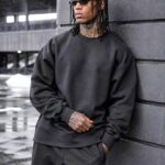 Black Core Oversize Sweatshirt | سویشرت مشکی اورجینال