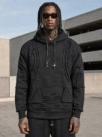 Black Shadow Hoodie | هودی مشکی سایه - Image 3