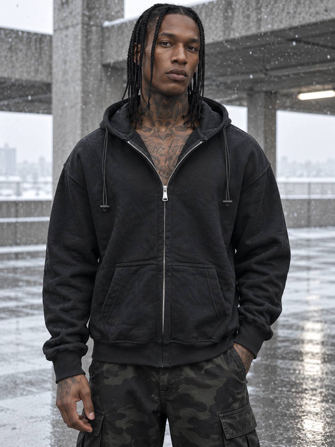 2356-1 (2) Urban Core Zip Sweatshirt | سوییشرت زیپدار Urban Core - Image 1