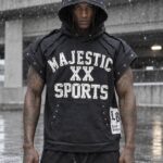 Majestic XX Oversized Hoodie Vest | هودی آستین کوتاه مجستیک