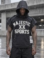 Majestic XX Oversized Hoodie Vest | هودی آستین کوتاه مجستیک
