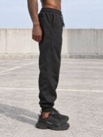 شلوار اسلش مشکی مردانه استایل خیابانی (Streetwear Jogger) - تصویر 2