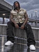 وست چریکی استریت‌ویر مدل Urban Camo Vest - Image 3